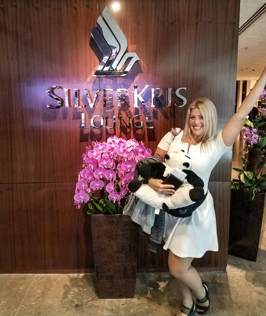 Silver Kris First Class Lounge entrance Changi