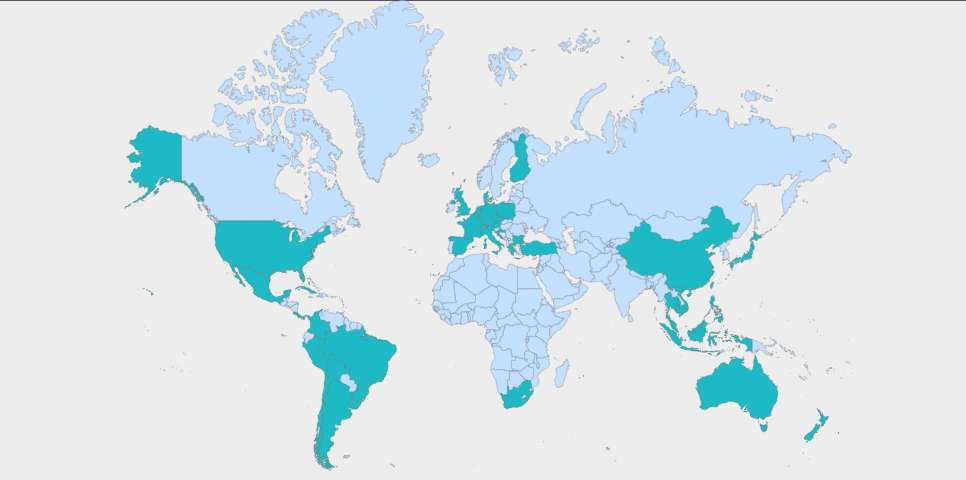 Map of Countries visited by Fernwehsarah