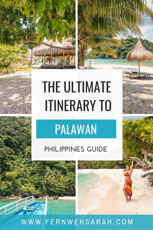 Ultimate itinerary Palawan Philippines with Map Pin