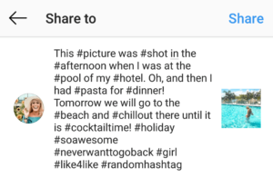 This is how your Instagram caption should NOT look like!
