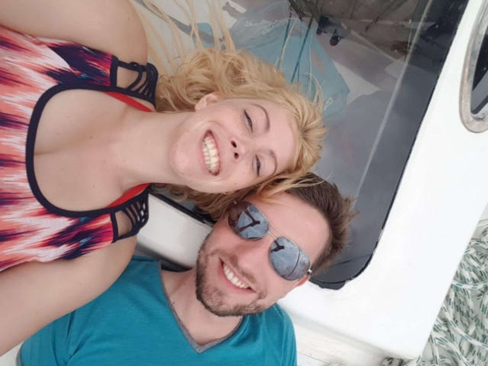 Sarah and Markus on a Catamaran Cruise in Mauritius