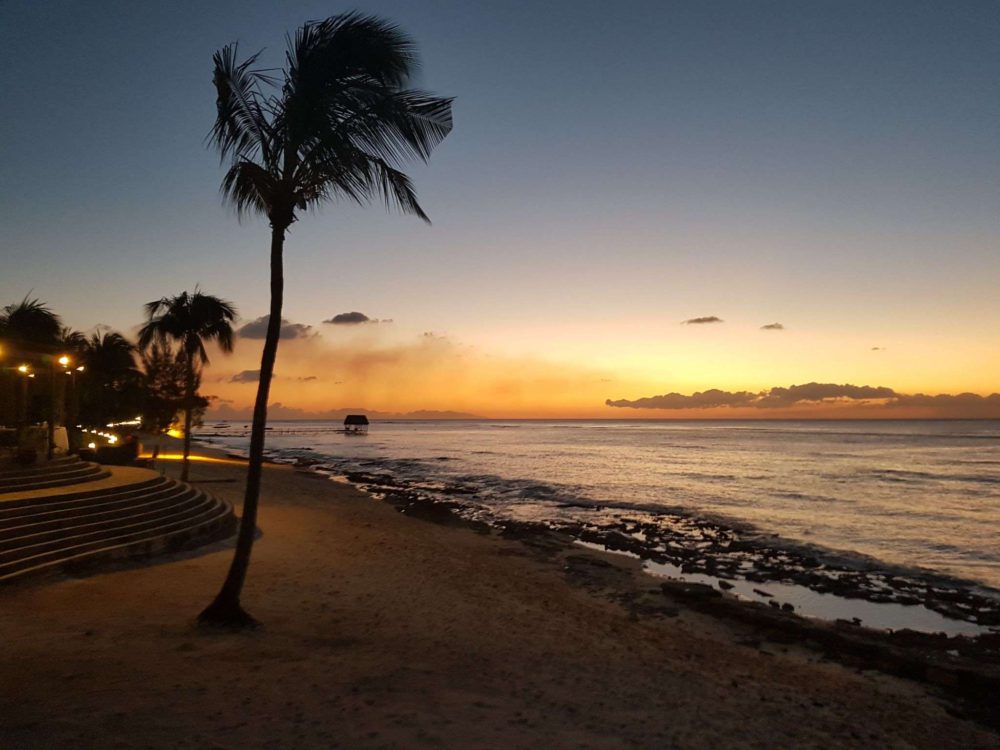 Beach Picture from Mauritius in Front of the Le Meridien Hotel