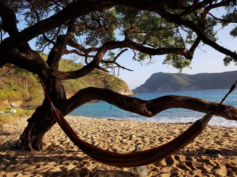 World Trip Travel Bucket List - Diving Safari Parque Tayrona Colombia Hammock at the Beach