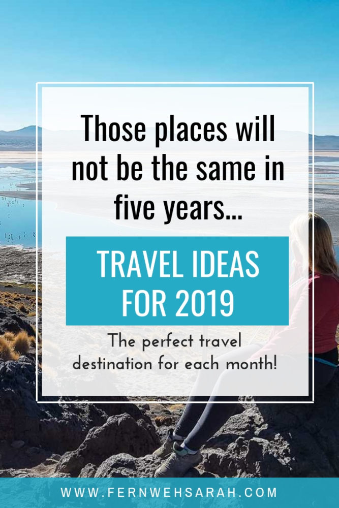 Best places to travel in 2019