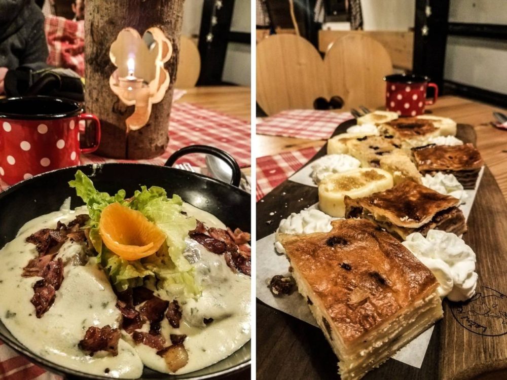 Food at Restaurat Lacni Kekec in Kranjska Gora - find the best ski resorts in Slovenia - the ultimate guide to skiing in Slovenia