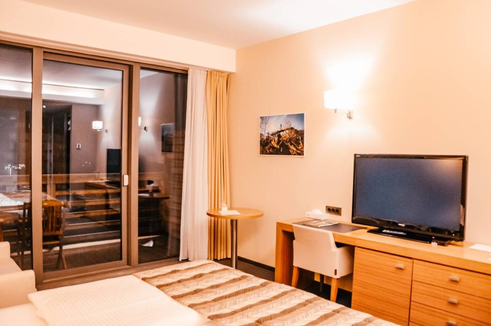 my room at Eco Hotel Bohinj - find the best ski resorts in Slovenia - the ultimate guide to skiing in Slovenia