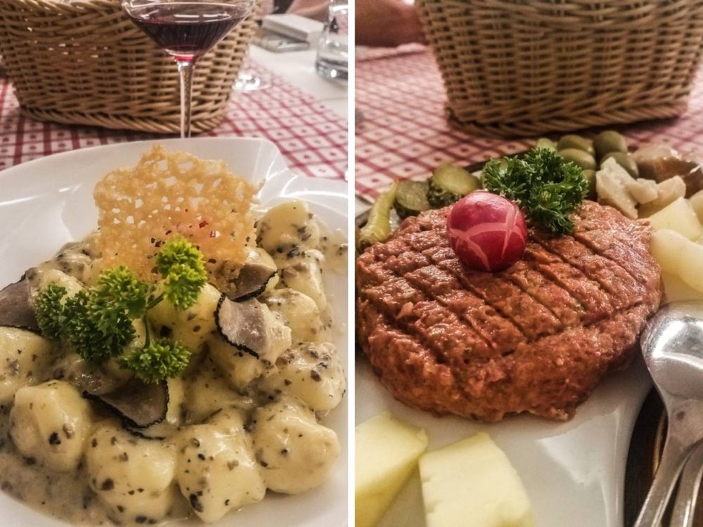 Meal at Restaurant Tulipan in Radovljica