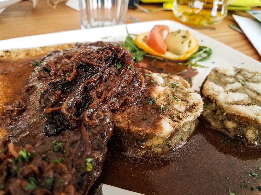 Food at Panorama Restaurant Vogel Ski Resort - find the best ski resorts in Slovenia - the ultimate guide to skiing in Slovenia