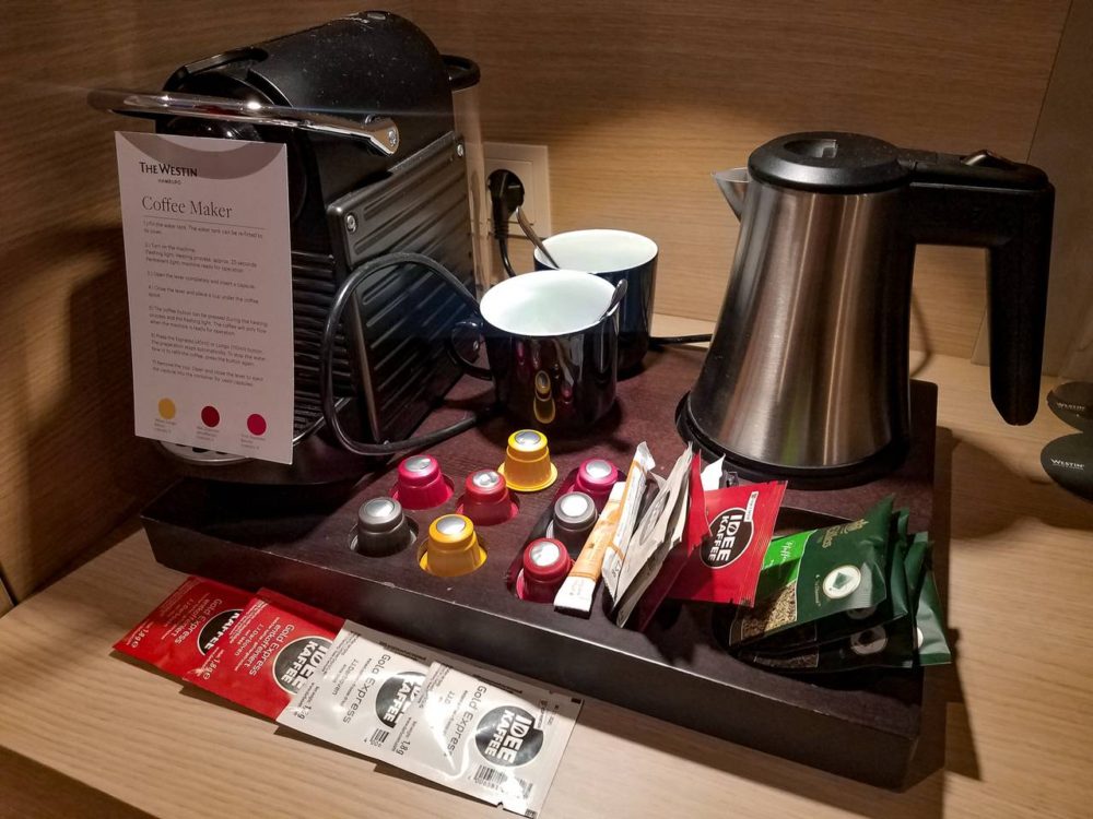 Westin Hamburg Elbphilharmonie Review Coffe Machine
