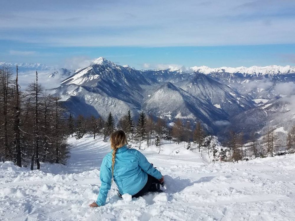 View from Krvavec ski resort Slovenia - find the best ski resorts in Slovenia - the ultimate guide to skiing in Slovenia