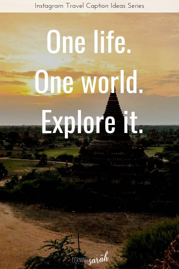 Instagram Travel Captions - beautiful inspirational travel quotes