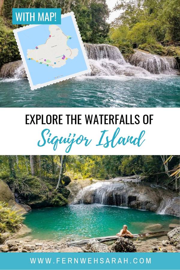Waterfalls in Siquijor Island - the ultimate guide to the instaworthy waterfalls in the Philippines Pin