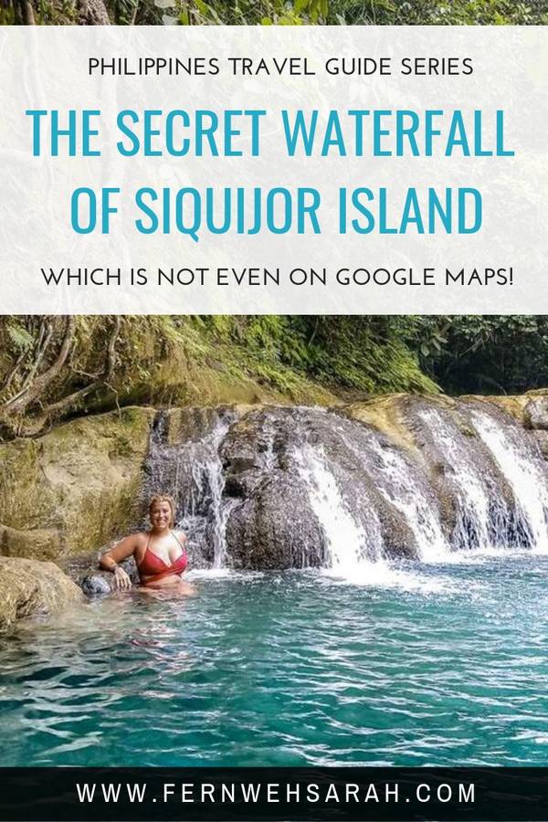 Waterfalls in Siquijor Island - the ultimate guide to the instaworthy waterfalls in the Philippines Pin