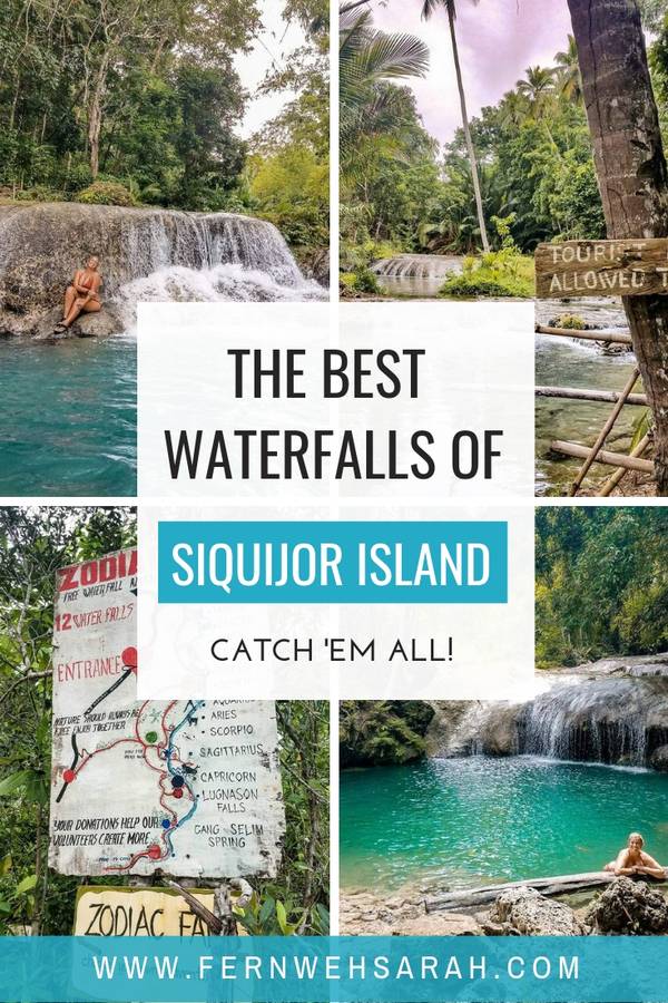 Waterfalls in Siquijor Island - the ultimate guide to the instaworthy waterfalls in the Philippines Pin