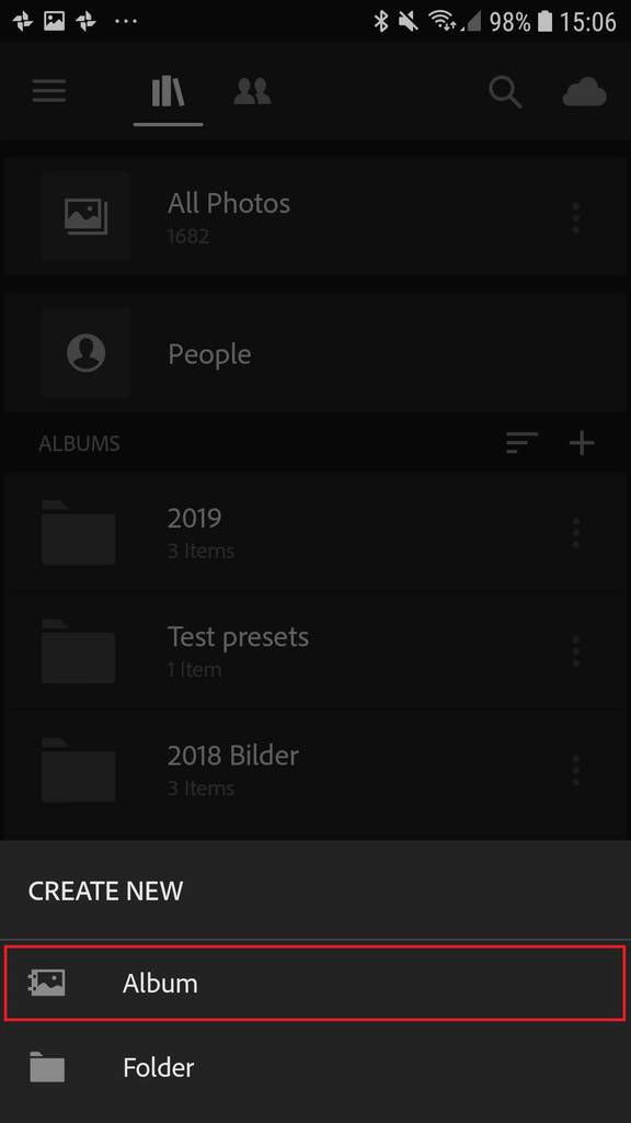 How to import and use mobile Lightroom presets with the app screenshot tutorial