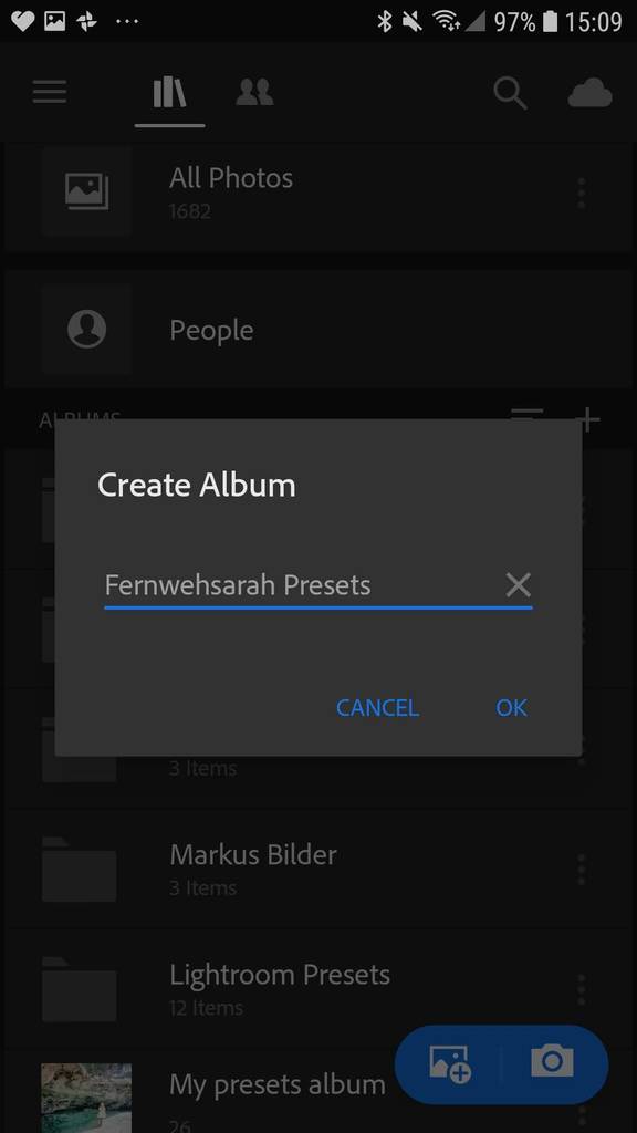 How to import and use mobile Lightroom presets with the app screenshot tutorial