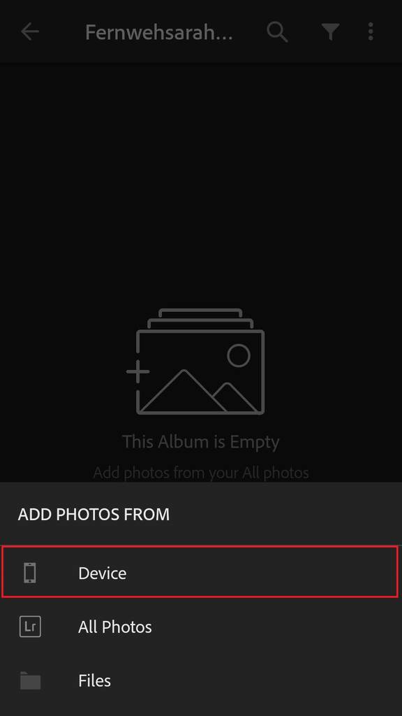 How to import and use mobile Lightroom presets with the app screenshot tutorial