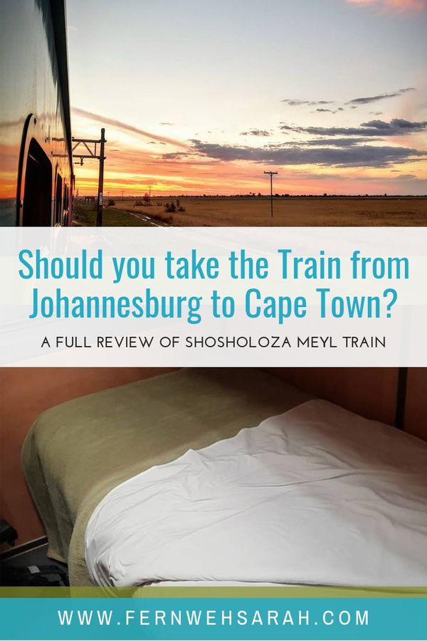 Johannesburg to Cape Town by Train Shosholoza Meyl South Africa