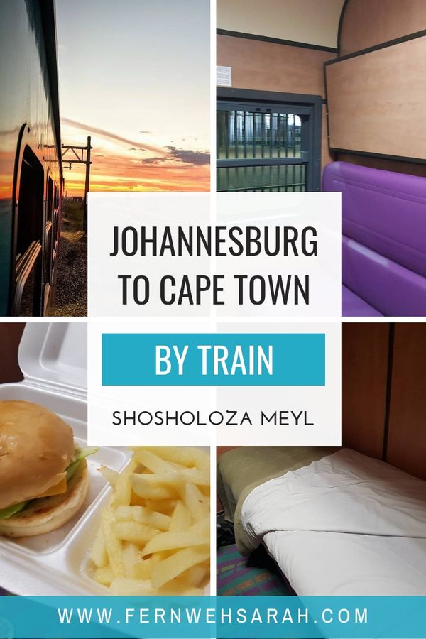 Johannesburg to Cape Town by Train Shosholoza Meyl South Africa
