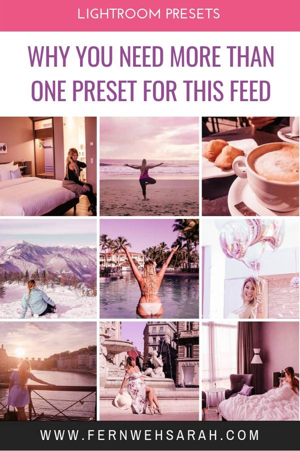 Lightroom Preset Packs help you get a beautiful consistent Instagram feed with a few clicks -read why you need more than a single preset!
