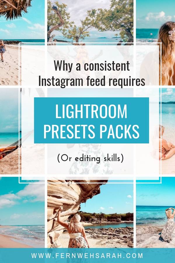 Lightroom Preset Packs help you get a beautiful consistent Instagram feed with a few clicks -read why you need more than a single preset!