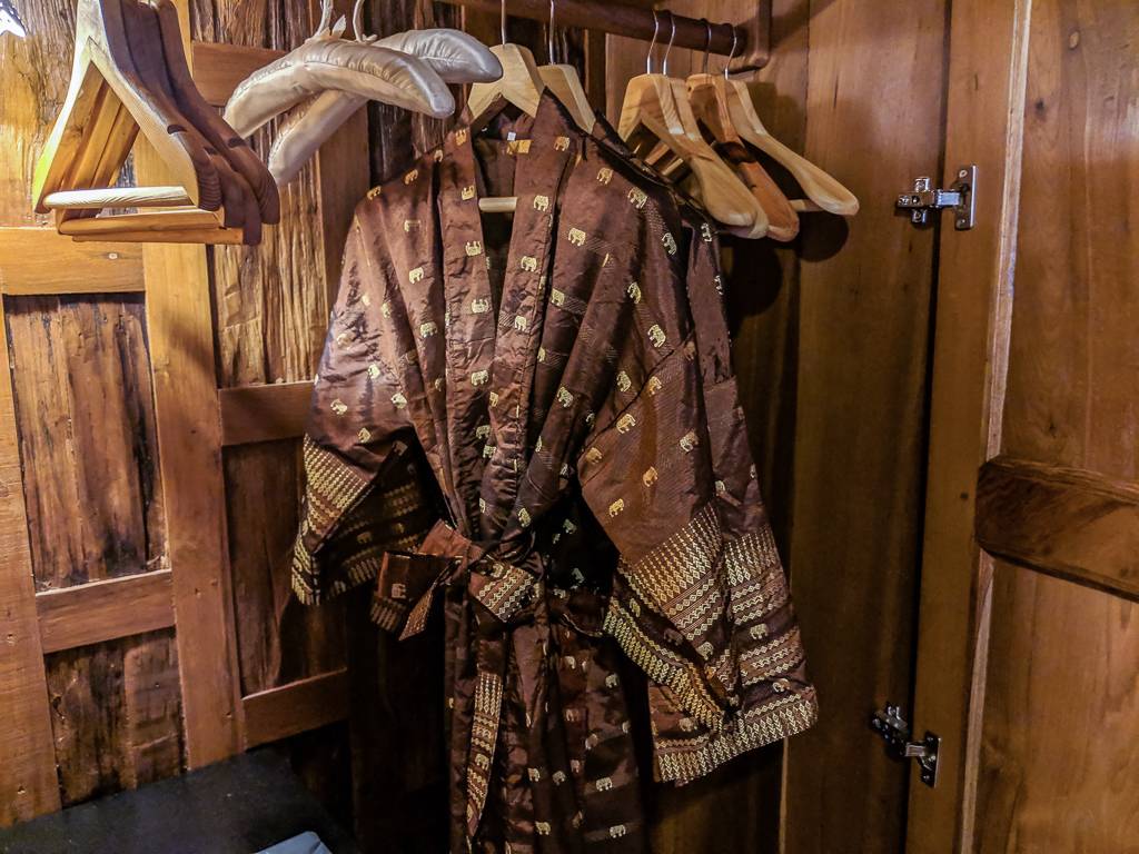 Santhiya Koh Yao Yai Resort & Spa Review Bathrobes in Closet