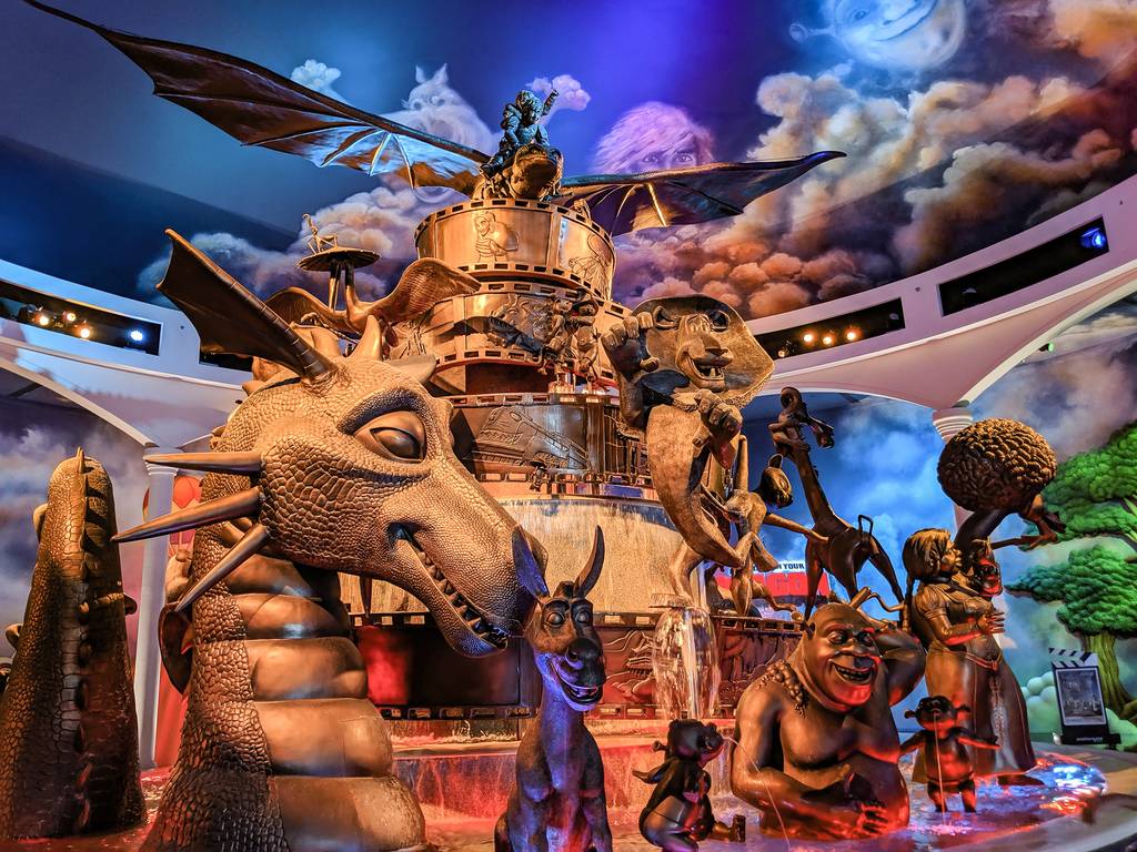 Fountain at Dreamworks in Motiongate Dubai