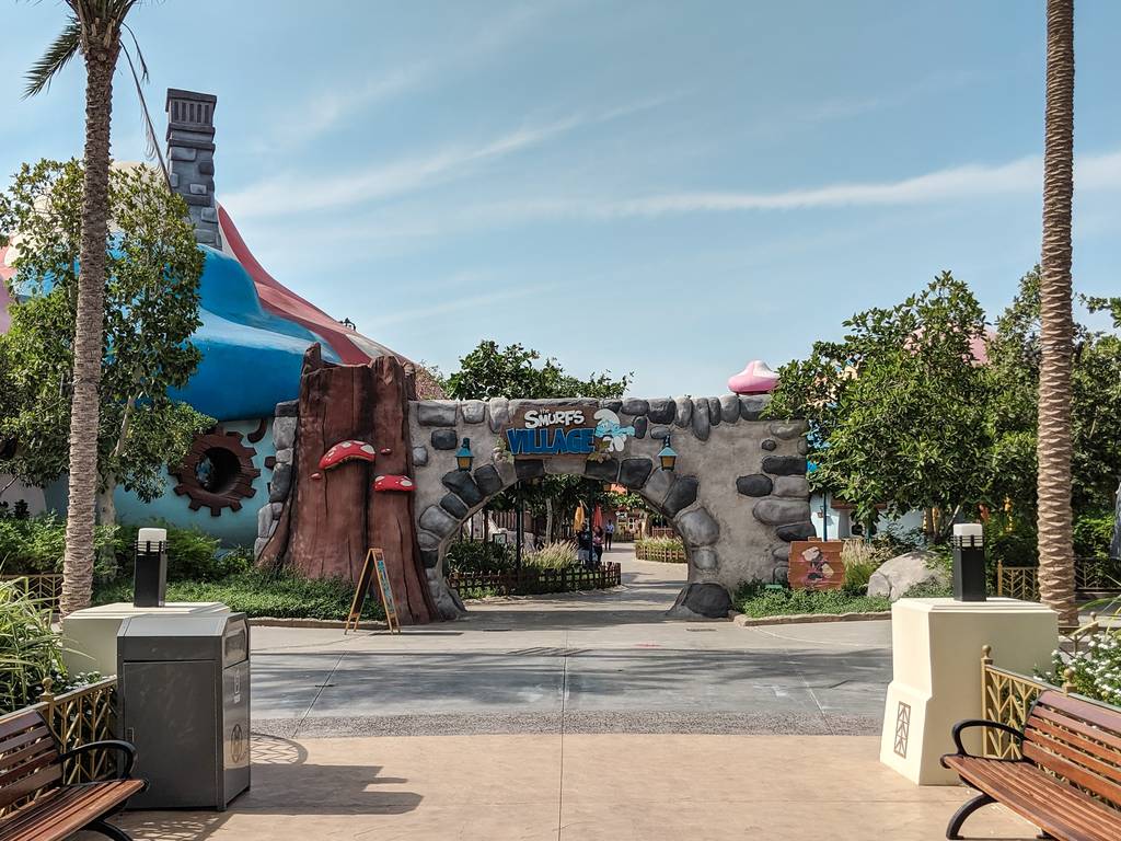 Smurfs Village Entrance at Motiongate Dubai