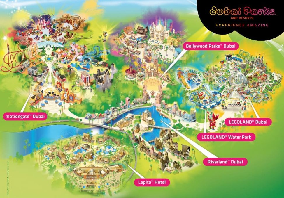 Dubai Parks and Resorts Map