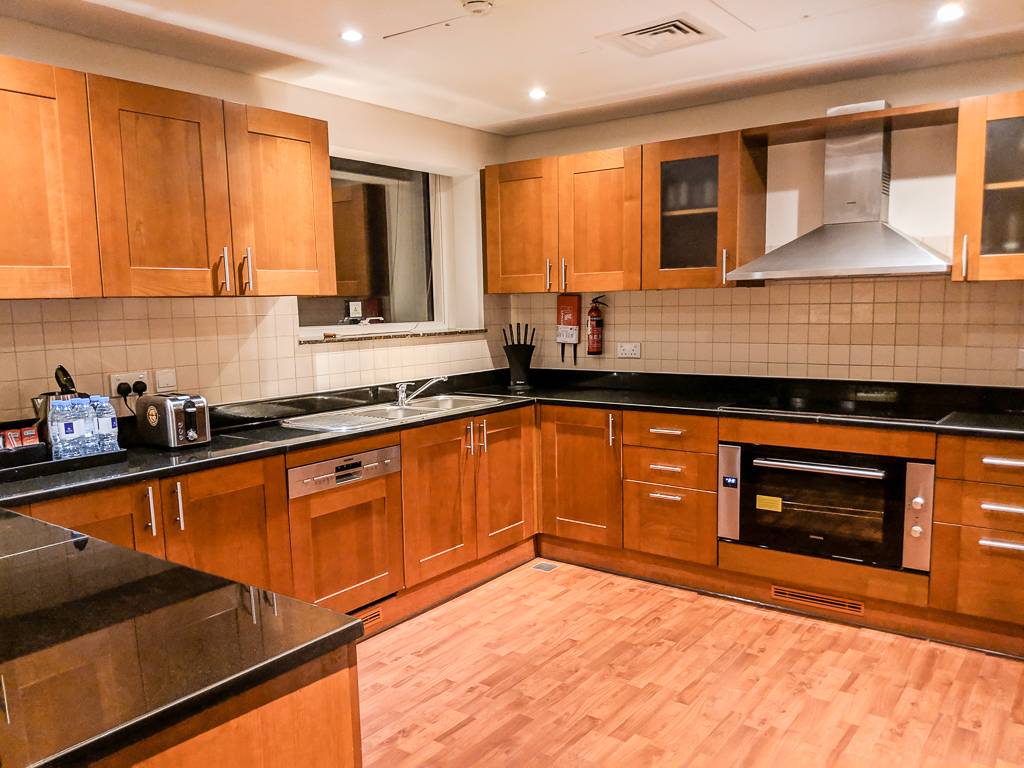 Kitchen of Suite at Grosvenor House Dubai