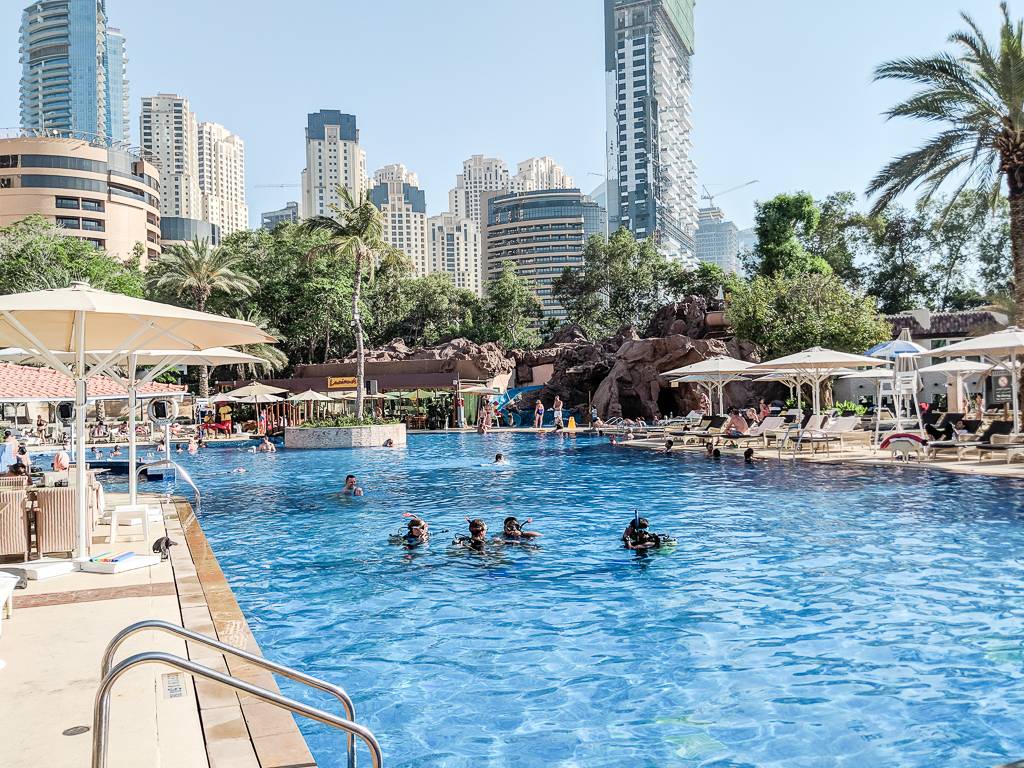 Main pool at Habtoor Grand Resort Dubai