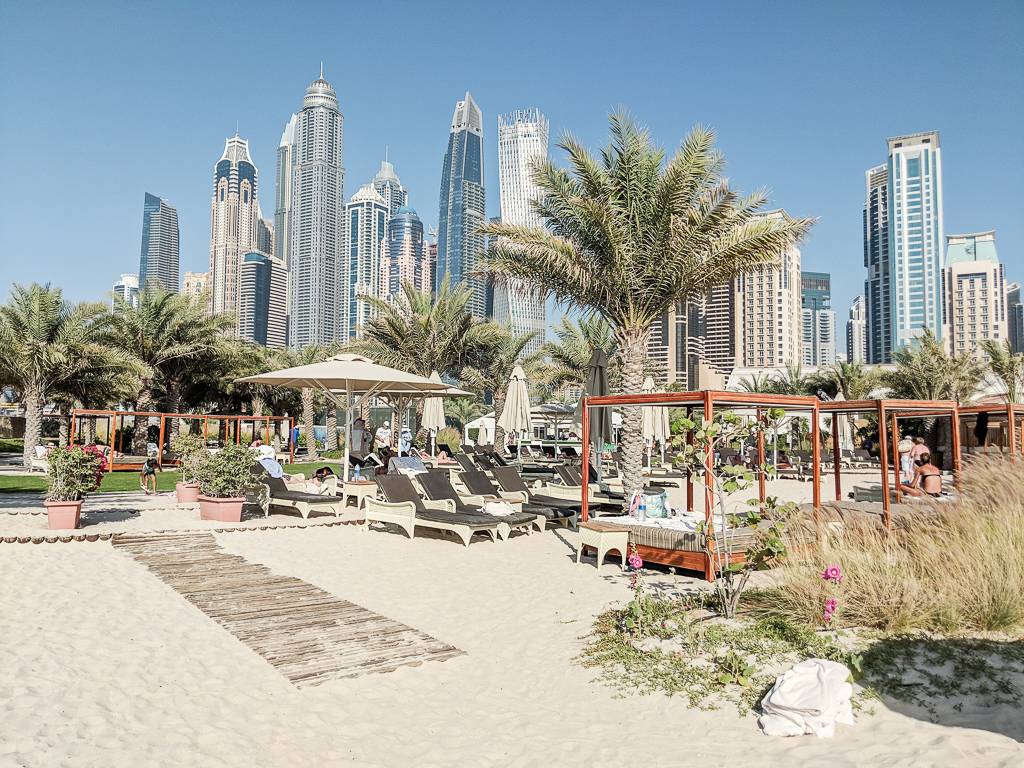 Beach area at Habtoor Grand Resort Dubai