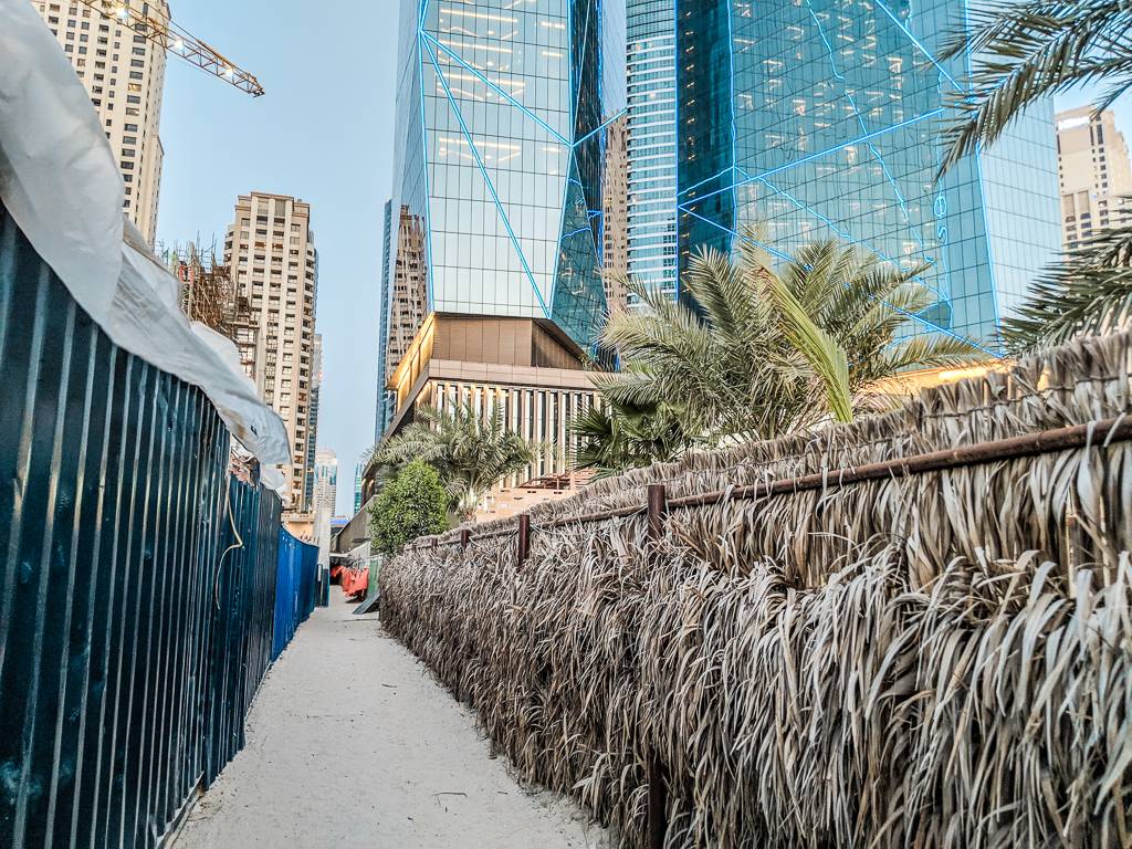Way to JBR Public Beach near Rixos hotel Dubai