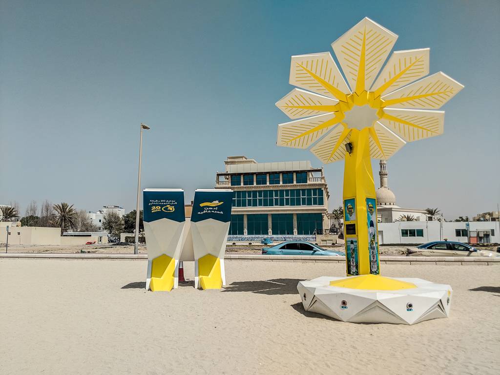 Free Charging stations at Jumeirah Public Beach