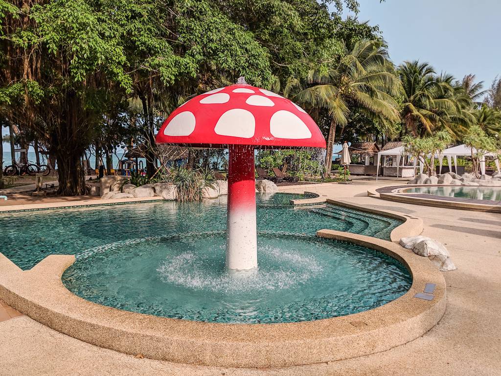 Children Pool at Natai Beach Resort & Spa with tacky mushroom