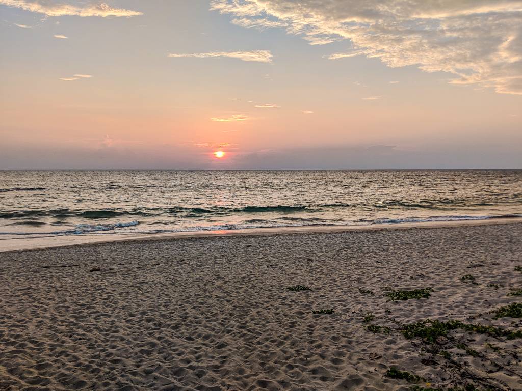 Sunset at Natai Beach