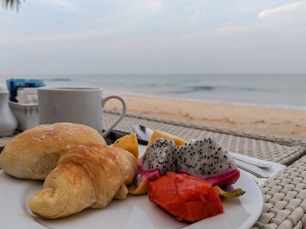 Breakfast Plate at the beach restaurant at Natai Beach Resort & Spa
