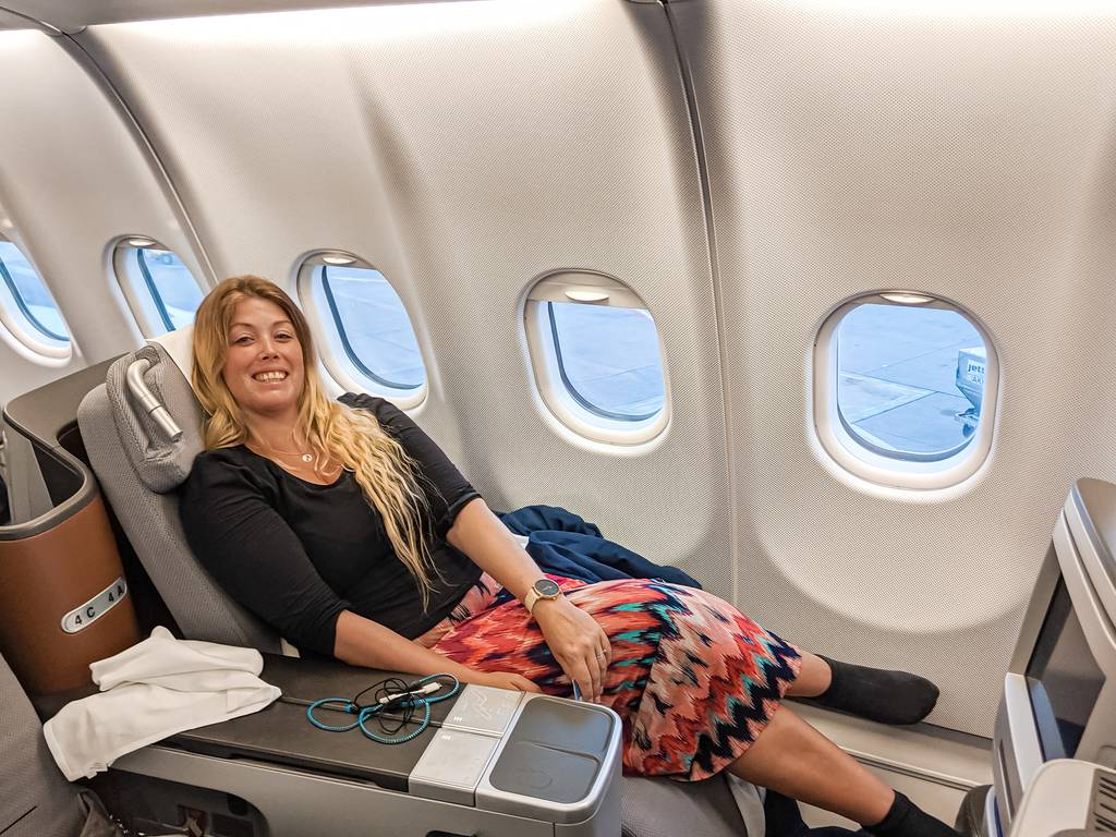 Fernwehsarah in Lufthansa Business Class