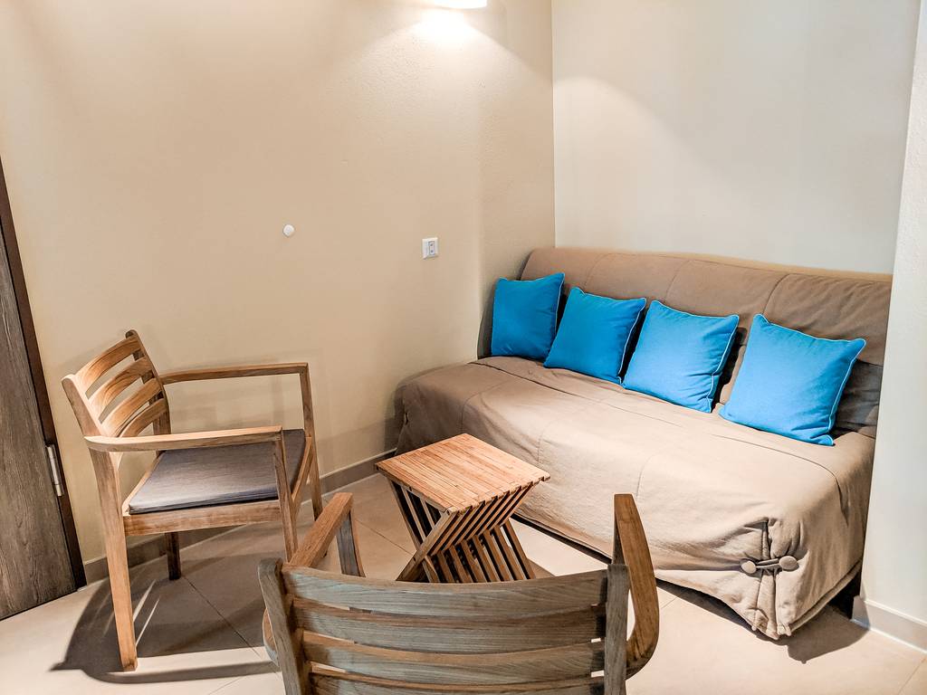 Couch in Junior Suite at Tropical Islands Berlin