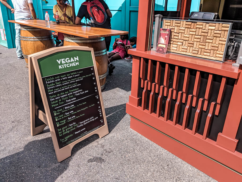 Vegan Food Stall at Walt Disney Studio Park Paris