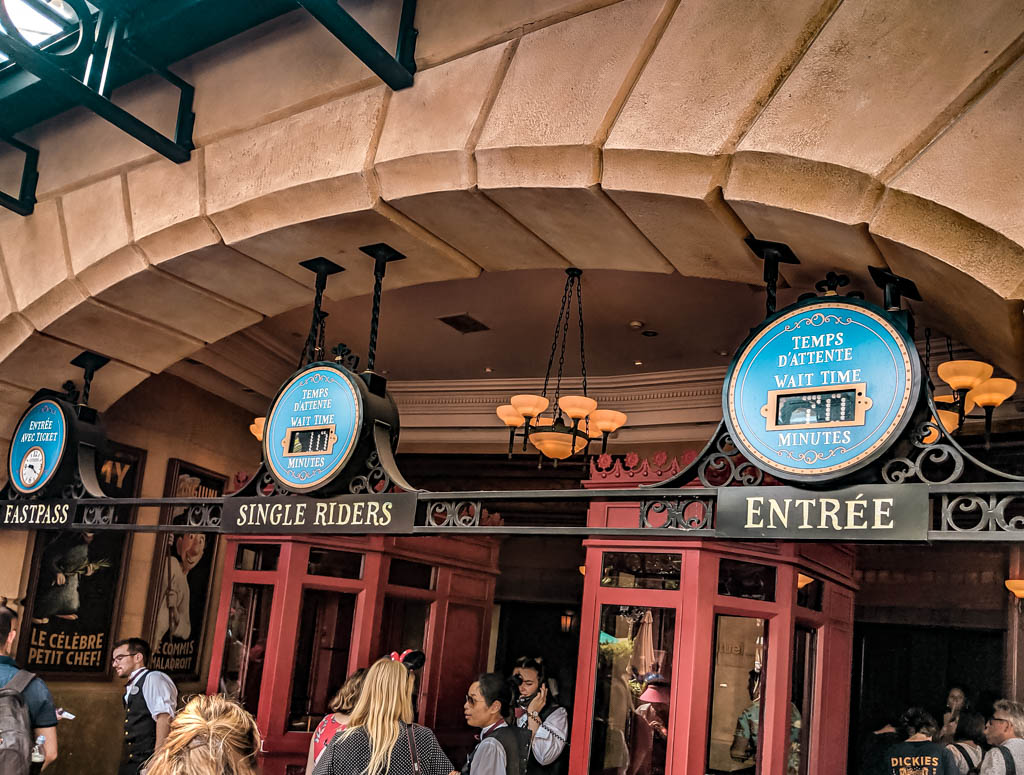 Single Rider Lane at Ratatouille at Disneyland Paris