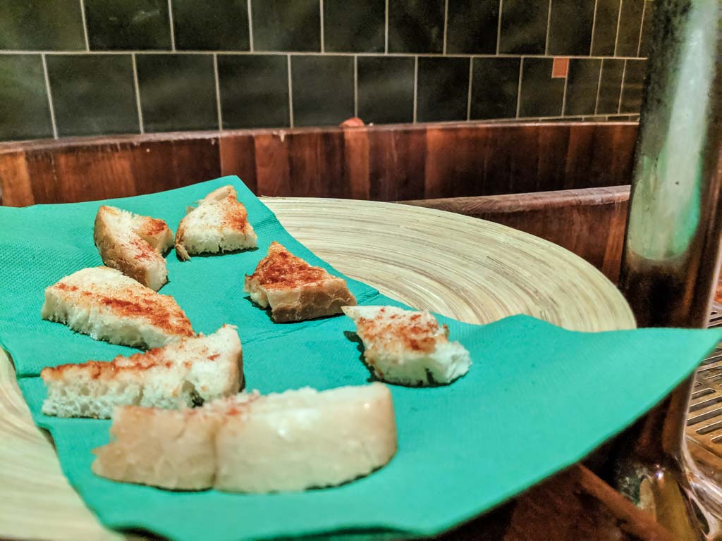 Complimentary traditional snack