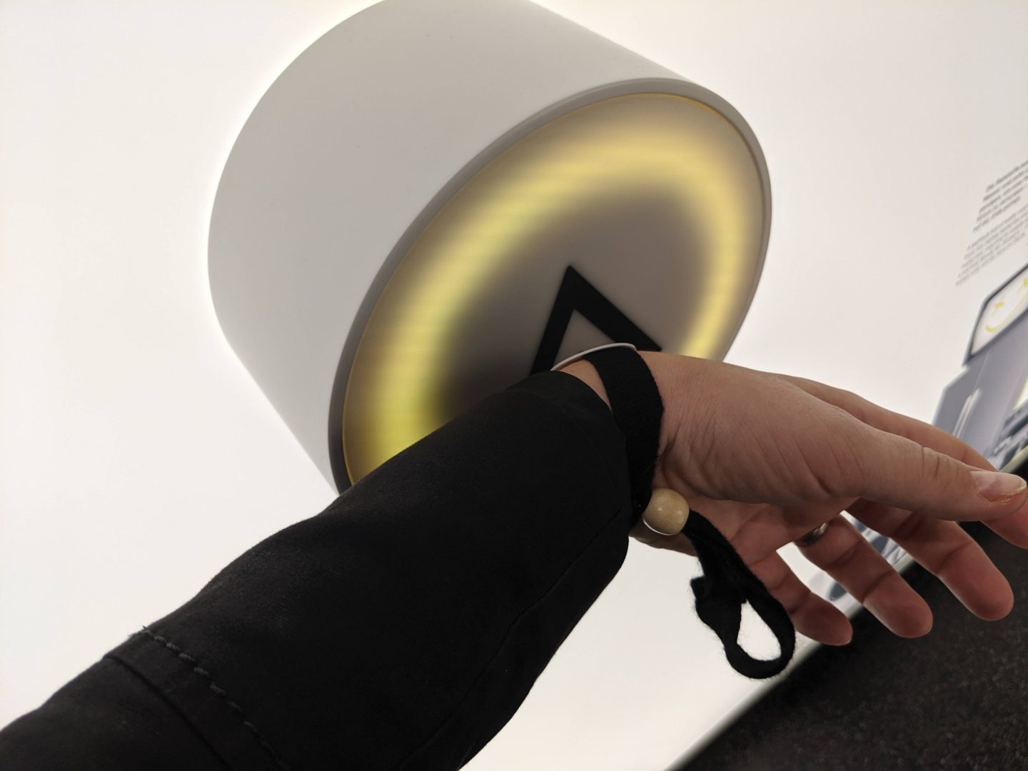 Scanning a wristband at Futurium Berlin