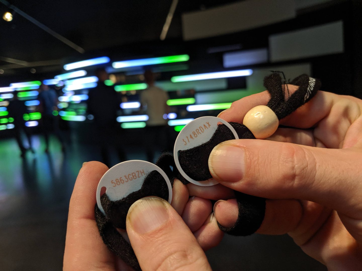 Wristbands with chips at Futurium Berlin
