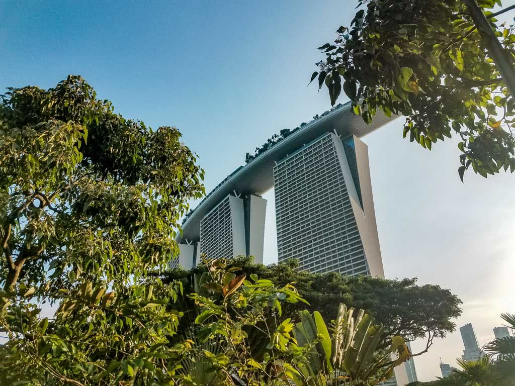 Marina Bay Sands Singapore as seen from Gardens by the Bay