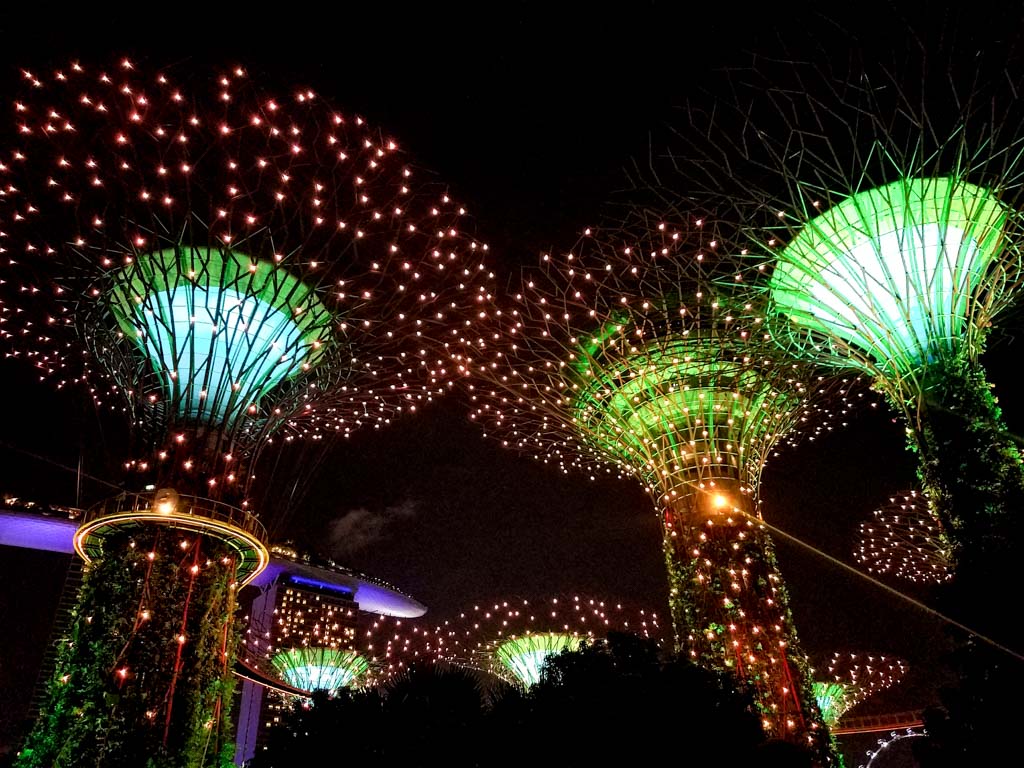 Super Trees Singapore during Garden Rhapsody Light Show - Singapore itinerary for 3 days
