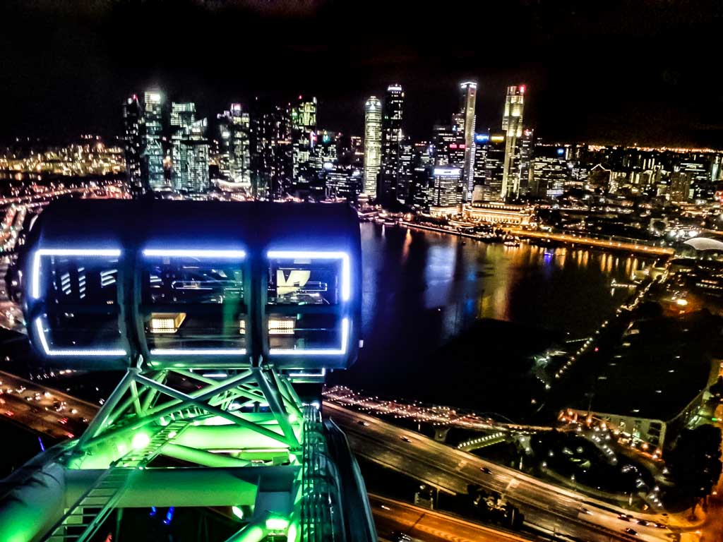 Singapore Flyer at Night - Singapore itinerary for 3 days