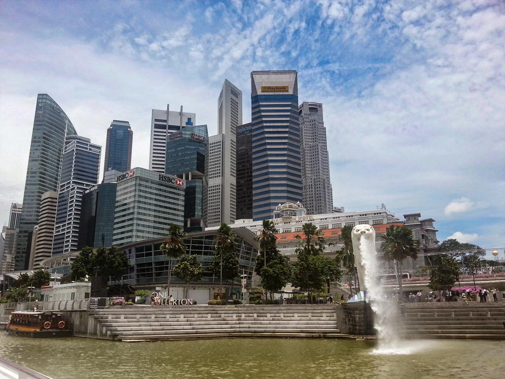 View on Singapore Bay (Singapore Merlion)