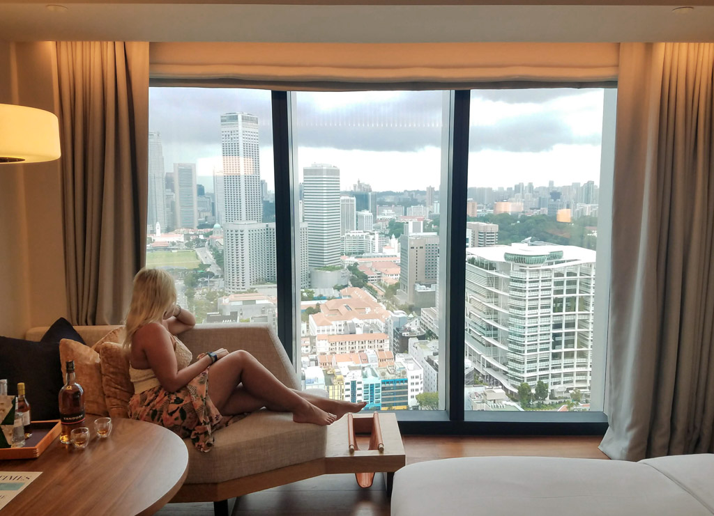 View from our room at Andaz Singapore