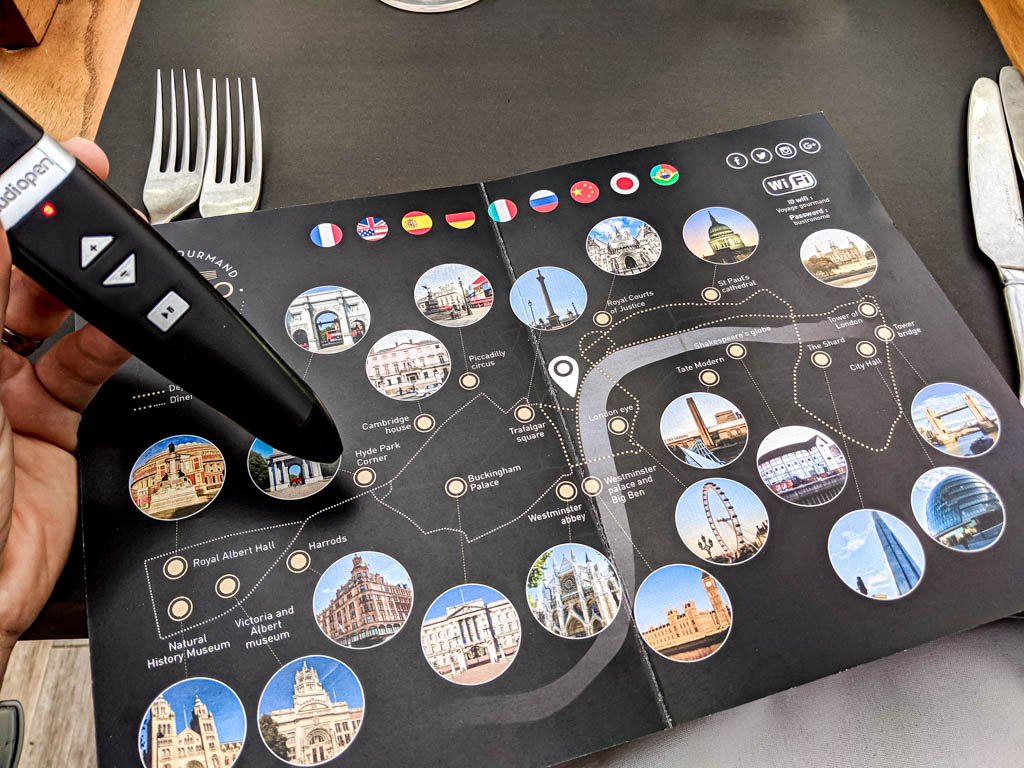 The audio guide system onboard of Bustronome London
